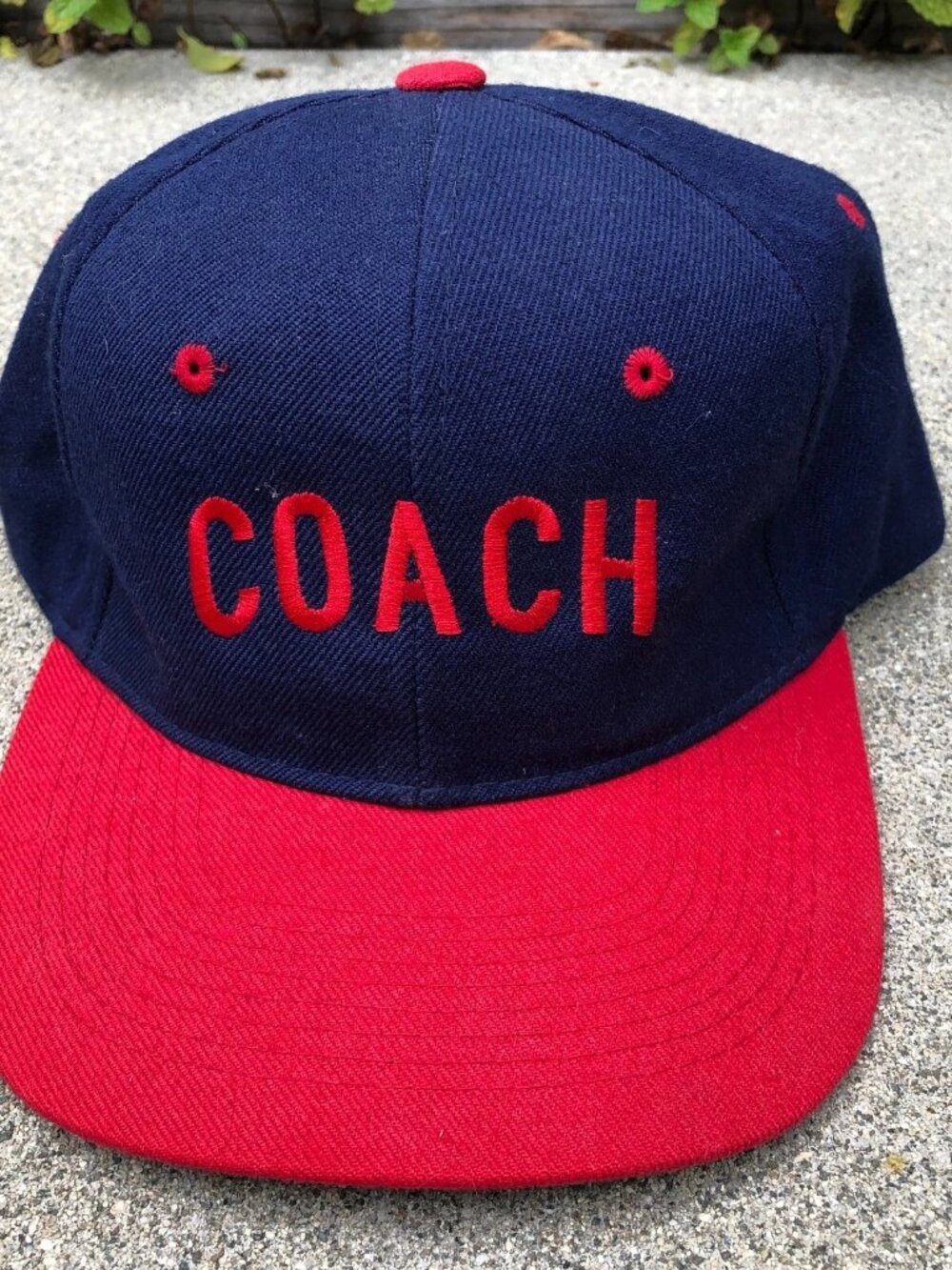 Vintage H KAP Wool Blend Coach Snapback Hat Men's Jim Blue Wool Blend Cap